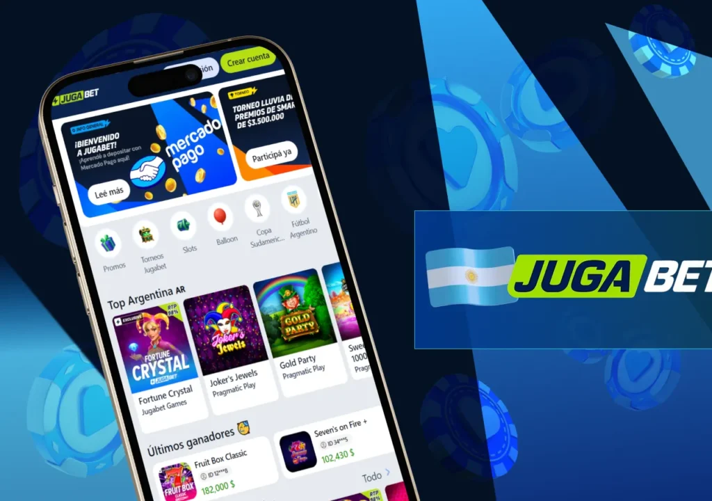 Introducción a la aplicación móvil de Jugabet disponible para jugadores en Argentina.